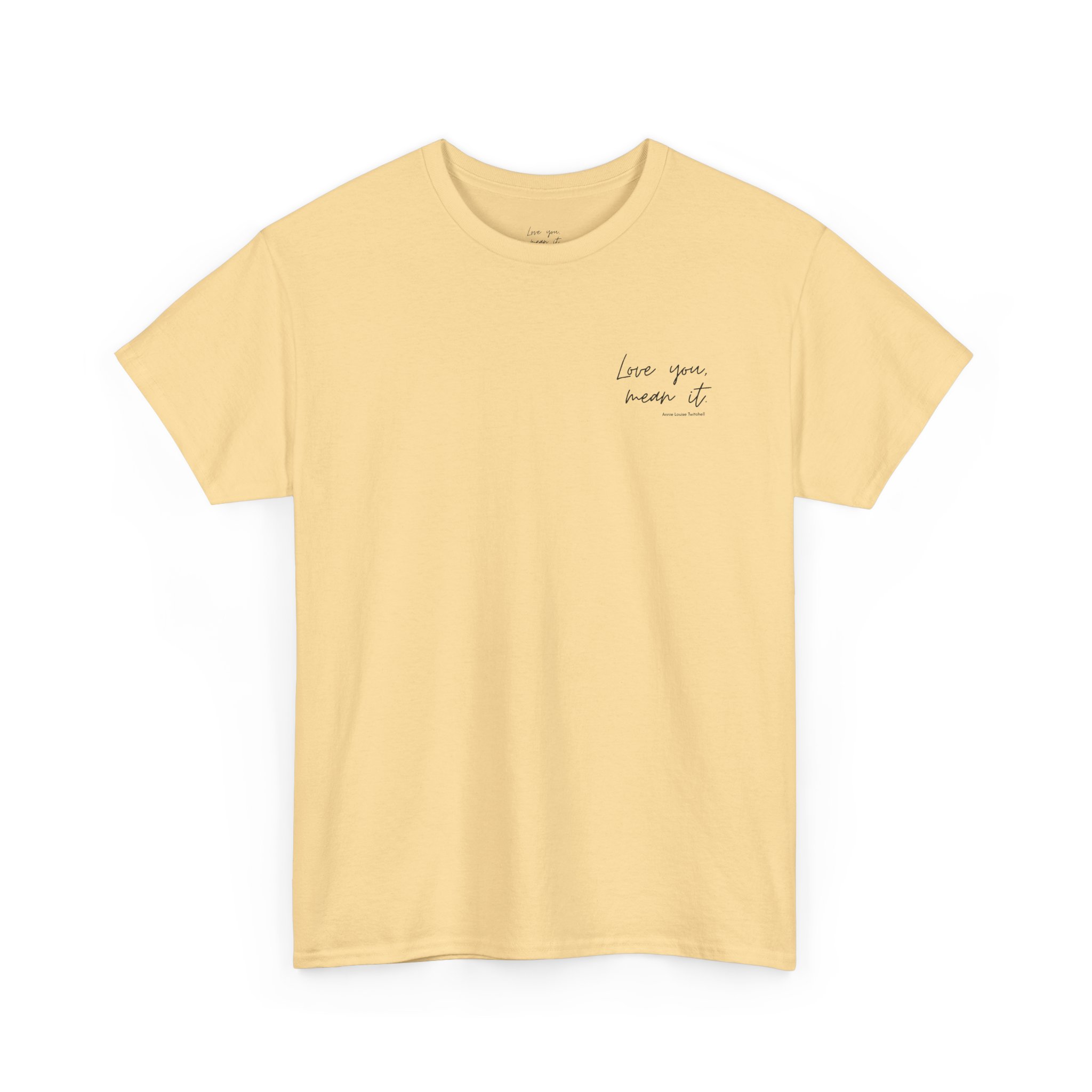 Sunflower Edition Love You, Mean It Cotton Crew Neck Tee - Image 23